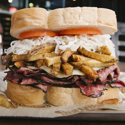 Free Classic Primanti Bros. sandwich for anybody title with the title Chris or Boswell