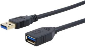 Monoprice 1.5ft USB 3.0 Type A Male to Feminine Extension Cable $3.49