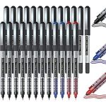 Shuttle Art 25 Pack (21 black 2 blue 2 crimson) Roller Ball Pens Set $6.99 + Free transport w/ Prime or $25+