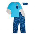 2-Piece Social Edition Boys’ Long Sleep Top and Pant Pajama Sleep Set w/ Matching Eye Mask $3.90 + Free Shipping w/ Walmart+ or $35+