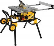 DeWALT 10″ 15A Corded Job Site Table Saw w/ Rolling Stand (DWE7491RS) $529
