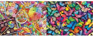 2-Pack 1000-Piece Buffalo Games Aimee Stewart Jigsaw Puzzle (Candylicious & Butterflies) $10.89 + Free Shipping w/ Prime or on $25+