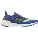 adidas Men’s Ultraboost 21 Running Shoes (Blue/Bright Green) $69.27 + free transport