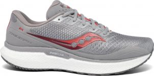 Saucony Men’s Triumph 18 Running Shoes (Gray/Red) $63 + free delivery