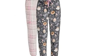 2-Pack Secret Treasures Women’s Faux Mink Cuffed Pajama Pants (varied) $7.88 ($3.94 Each) + FS w/ Walmart+ or FS on $35+