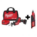 Milwaukee M12 FUEL 12V Li-Ion Brushless Reciprocating Saw Kit + Bonus Tool