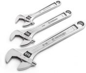 3-Piece Crescent Adjustable Wrench Set
