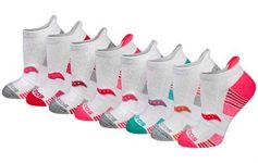 8-Pairs Saucony Girls’s Performance Heel Tab Athletic Socks (White Assorted) $8.17 + Free Shipping w/ Prime or on $25+