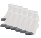 Men’s Socks: 12-Pack Gildan Half Cushion Low Cut Socks (Size 6-12, White)