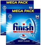 94-Count Finish Powerball Dishwasher Detergent Tablets (Fresh) 2 for $18.95 + Free Shipping w/ Prime or on 25+