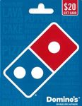 Dominos Pizza Gift Cards 20% off Deal Of The Day BestBuy.com $16 via $40