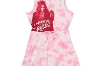 Girls’ Apparel: Descendants Tie Waist Fit & Flare Tank Dress $4.50, Wonder Woman Sleep Gown $4, Extra + Free Shipping w/ Walmart+ or $35+