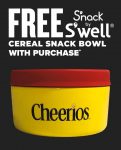 Free Cheerios S’nack by S’well Cereal Snack Bowl w/ Purchase of 3 Participating Products