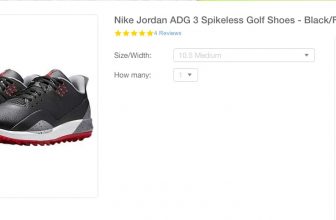Jordan ADG 3 spikeless golf footwear $99