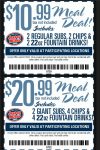 Jersey Mikes Sport Day Offers! $20.99 2 Giant Subs! 4 Chips!, 4 Drinks!
