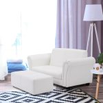 Costway Kids Double Sofa with Ottoman – $70.95 + Free Shipping