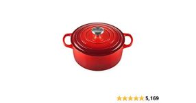 Le Creuset Enameled Solid Iron Signature Spherical Dutch Oven, 9 qt., Cerise – $289