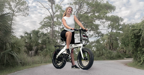 Jupiter Bike Discovery X5 Folding Electric Bike, White (Refurb w/ 1yr Warranty)) + 5 Digit Bike Lock $495 + Free Shipping & Extra