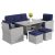 6-Piece Conversation Wicker Dining Table Outdoor Patio Furniture Set (4 Color Choices) w/ Protective Cover $600 + 5% SD Cashback + Free Shipping