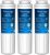 3-Pack Waterdrop Plus Refrigerator Water Filter Replacements (Various Models)