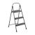 Cosco 3-Step Gray Steel Foldable Step Stool (225-lb Capacity)