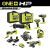 RYOBI ONE+ HP 18V Brushless Cordless 7-Tool Combo Kit with (2) 2.0 Ah Batteries, Charger and (2) Bags $499