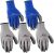 Select Walmart Stores: 5-Pairs Wells Lamont Nitrile Work Gloves (Large, Grey/Blue)