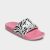 vehicles Women’s Adilette Comfort Slide Sandals (Rose Tone/White/Black)