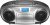 Insignia™ – AM/FM Radio Transportable CD Boombox with Bluetooth and Cassette Participant – Silver/Black $39.99