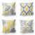 Worth Mistake- Phantoscope New Residing Sequence Ornamental Throw Pillow, 18″ x 18″, Yellow Grey, 4 Set – $13.99