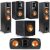 Klipsch Synergy Black Label Audio system: (pair) F-300 Flooring, C-200 Middle, B-200 Bookshelves, SUB-100 10″ Sub $849 + free s/h at Adorama
