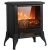 14″ 1400W Electric Fireplace Heater with 3D Realistic Flame Effect, Auto-Shutoff $109.99