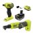 RYOBI ONE+ 18V Cordless 2-Device Combo Package with 3/8 in. Ratchet, 1/4 in. Proper Angle Die Grinder, (1) 4.0 Ah Battery and Charger PSBCK12K1N – $129