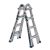 YMMV WERNER 18 ft. Attain Aluminum 5-in-1 Multi-Place Professional Ladder with Powerlite Rails 375 lbs. Load Capability Kind IAA Obligation MT-18IAAXTHD – $90