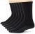 6-Pack Hanes Men’s ComfortMix Max Cushion Crew Socks (Black)
