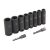 10-Piece Kobalt 3/8″ Drive 6-Point Deep Impact Socket Set (Metric)