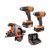 RIDGID 18V Cordless 3- Device Combo Package with 4.0 Ah Battery, 2.0 Ah Battery, Charger, and Device Bag $199