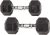 15-lbs Sporzon! Rubber Encased Hex Dumbbell (Pair)