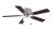 Mainstays 44″ Hugger Indoor Ceiling Fan with Single Light (Satin Nickel)
