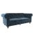 Ember Interiors Tamara Coil Sofa Bed (blue velvet) $379 + Free Shipping