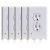 5 Pack Outlet Cover With Built In LED Night Lights – $12.79 + Free Transport