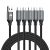 5-Pack 3′ Braided USB Type-C to Type-A Cables