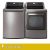 LG 5.0 cu. ft. Washer and seven.3 cu. ft. ELECTRIC Dryer with SmartAnalysis™ – $1299
