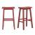 Set of two StyleNicely Backless Bar Stools (Chili Red) $44.50 | Home Decorators Dorsey Red Wood Bar Stool $74.50 and More + FS