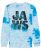 Hybrid Apparel Men’s Jaws Long Sleeve Tie Dye T-shirt