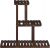 6-Spot Songmics Plant Stand (Brown)