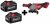 Milwaukee M18 Cordless Grinder w/ 2x 6.0Ah M18 Red Lithium Batteries