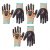 3-Pairs AmazonIndustrial 13G Goldsilk & Foam Nitrile Gloves w/ Impact Protection (Medium)
