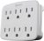 Wall Adapter with 6 Grounded Shops $3.23 at Amazon