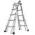 Little Large Ladders Multi M22 Aluminum 22-ft Attain Sort 1A- 300-lb Capability Telescoping Multi-Place Ladder $179